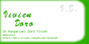 vivien doro business card
